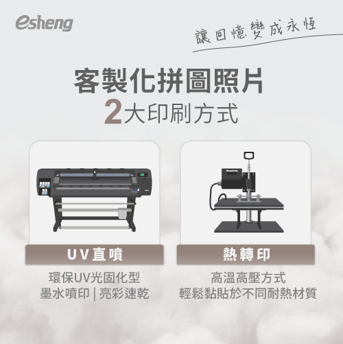 客製化相片拼圖4種應用方向,留住最值得紀念的幸福時光! 2 customizable puzzle photo printing methods
