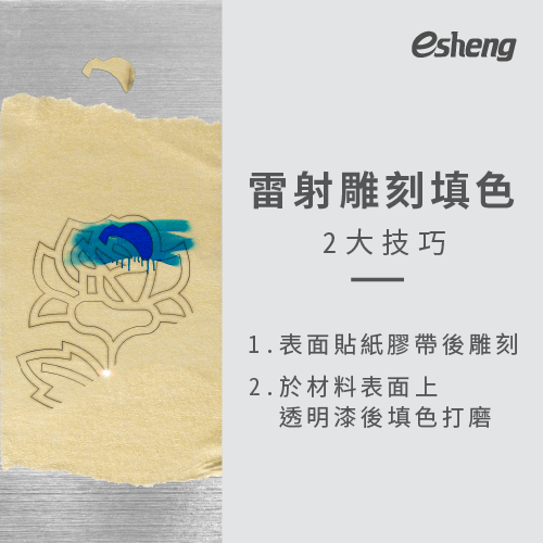 雷射雕刻填色技巧看過來!2大方式教你如何用雷射雕刻上顏色! 2 skill laser fill color