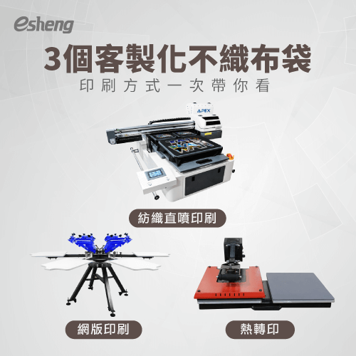 客製化不織布袋印刷方式有哪些?3大技術打造專屬不織布袋 3 customized non woven bag printing methods