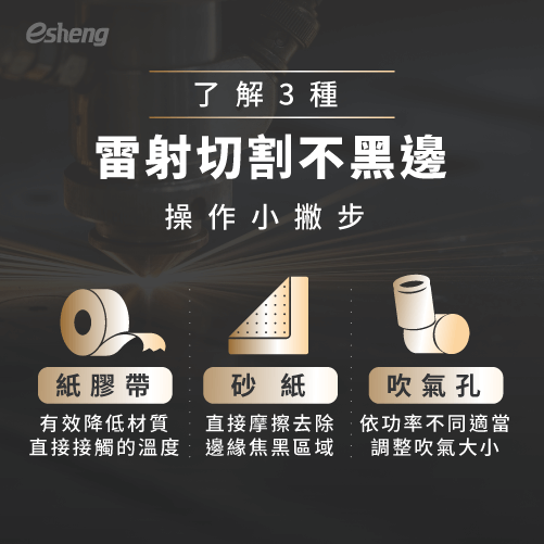 雷射切割燒焦怎麼辦?3種雷切不黑邊方法全解析! 3 kinds of laser cutting scorching skills