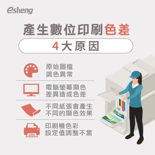 數位印刷色差原因有哪些?透過4大方向帶你了解 4 color difference problem in digital printing