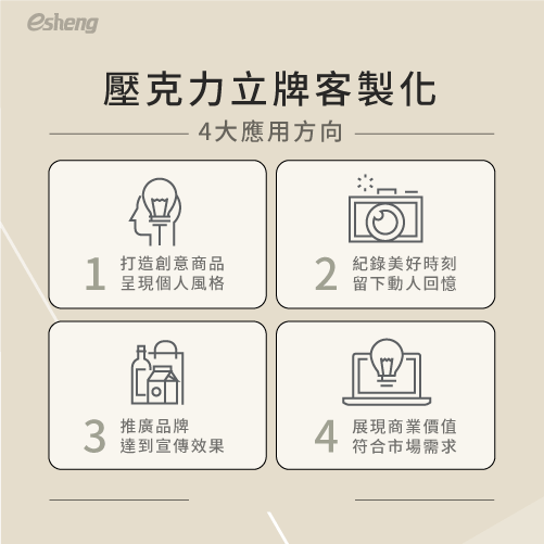 客製化壓克力立牌如何製作?透過2大創作方向,讓商品更貼近生活 4 customized acrylic stand up sign application