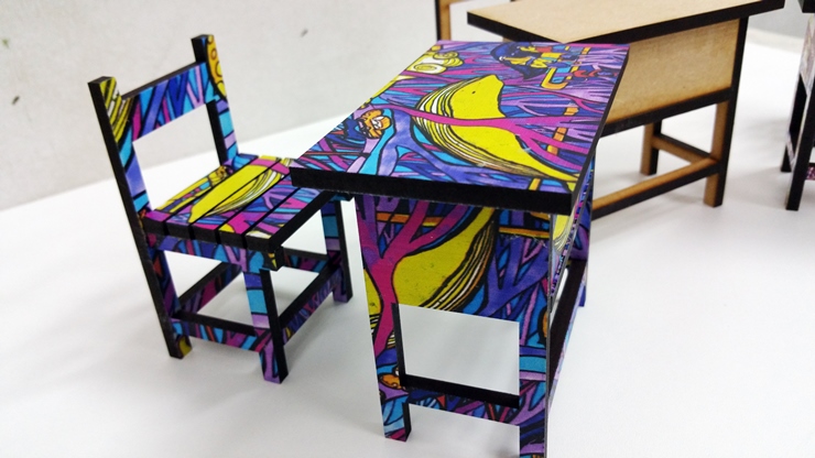 模型桌椅-雷射雕刻機推薦 model furniture 05