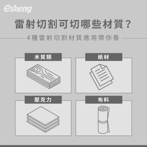 雷射切割材質有限制嗎?4種可雷射切割材質一次帶你看 showing you 4 kinds of laser cutting materials
