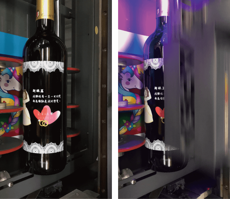 婚禮系酒瓶-UV直噴機 wedding wine 05