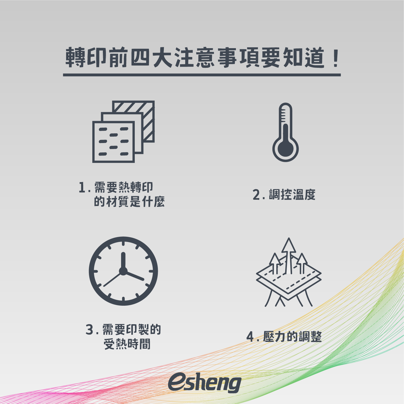熱轉印如何成功印製無色差?兩個關鍵因素超重要! Four precautions to know before transfer 2