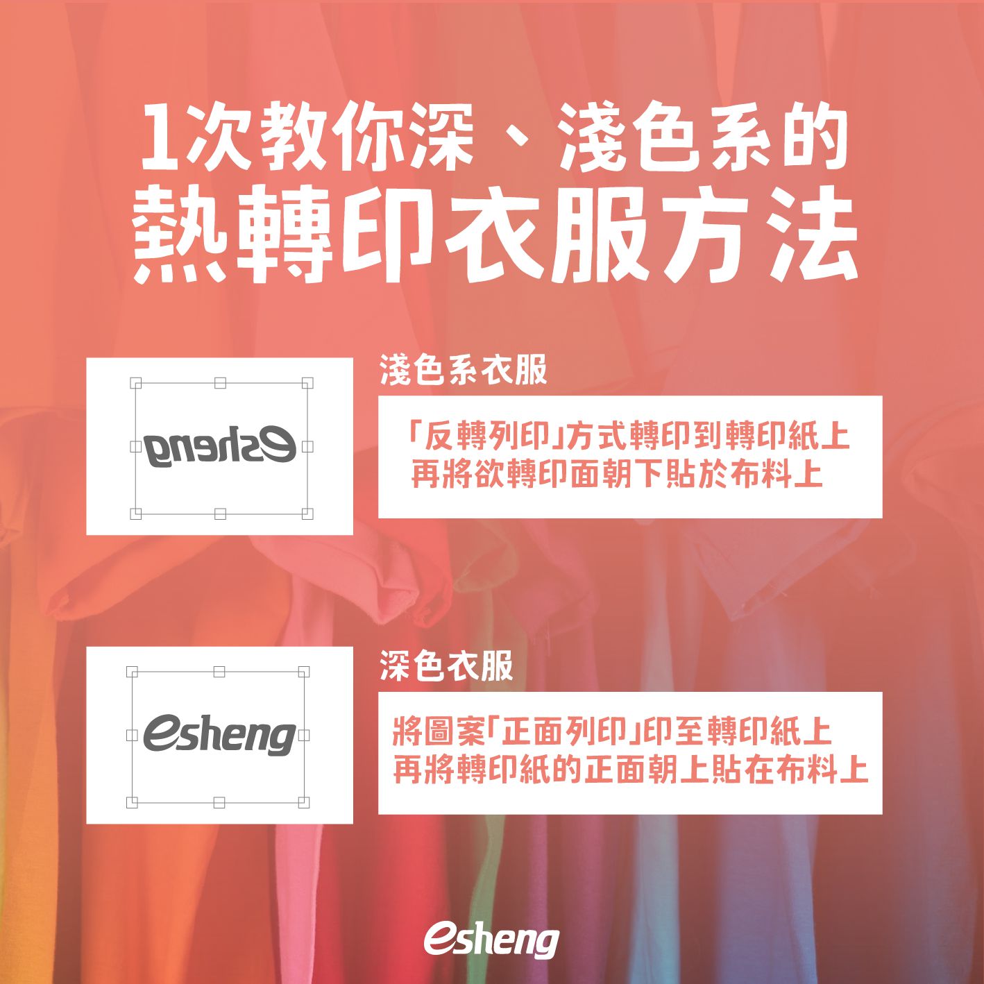 熱轉印衣服優點有哪些?4大優點帶你了解! 4 1