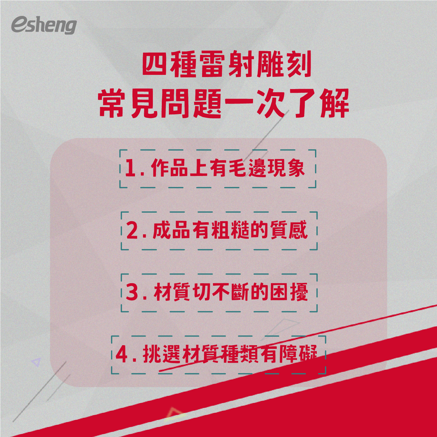 雷射雕刻機大保養,4種耗材一次介紹! 0 05 9