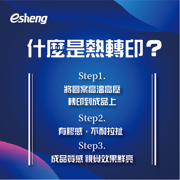 常常會搞混熱轉印與熱昇華嗎?一次告訴你如何快速區分! 0 01