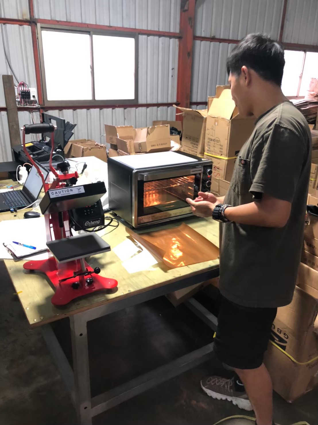 力洋洋傘 DTF交機教學 powerocean dtf installation machine 13