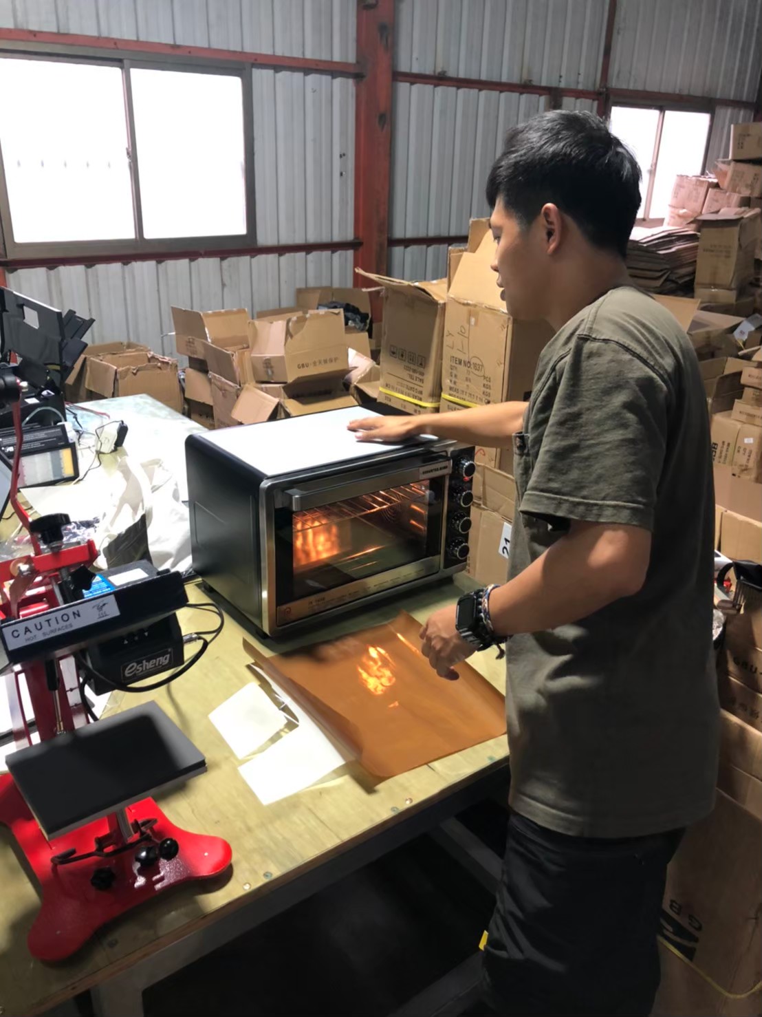 力洋洋傘 DTF交機教學 powerocean dtf installation machine 14